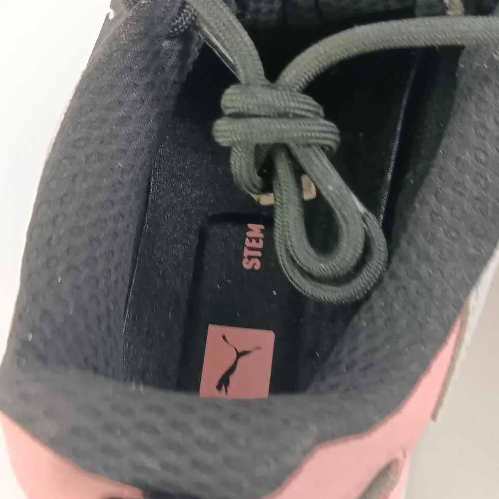 Puma Shoes Kids Size 5.5C Pink Black White RS System Running Sneakers 375696-11